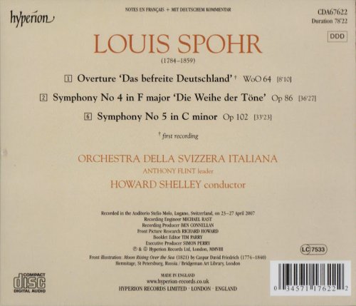 Orchestra de la Svizzera Italiana, Howard Shelley - Spohr: Symphonies Nos. 4 & 5, Das Befreite Deutschland (2008) CD-Rip