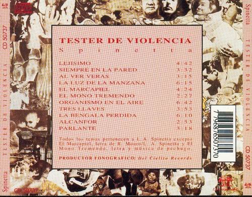 Luis Alberto Spinetta - Tester De Violencia (1988)