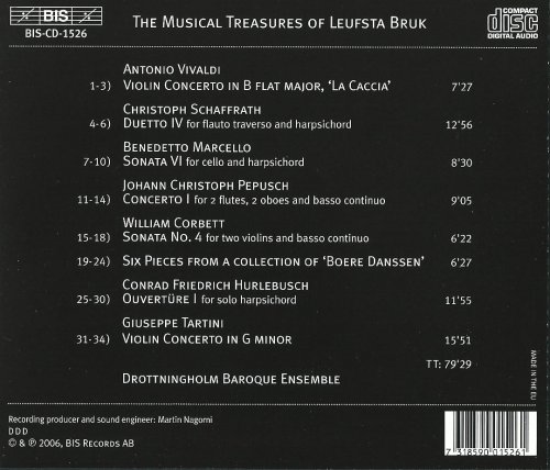 Drottningholm Baroque Ensemble - Musical Treasures of Leufsta Bruk, Vol. 1 (2006) CD-Rip