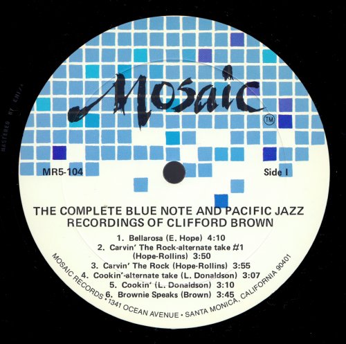 Clifford Brown - The Complete Blue Note and Pacific Jazz Recordings (5 LP) (1984)