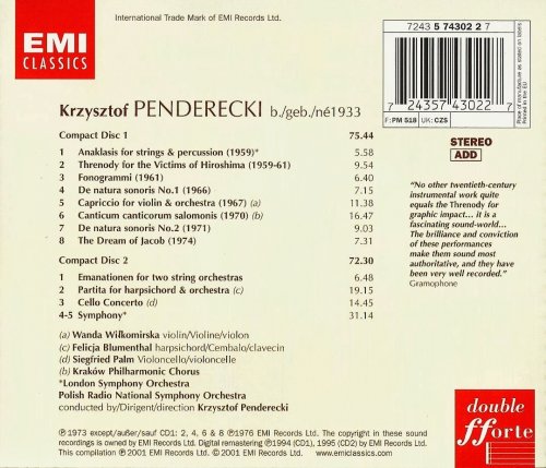 Krzysztof Penderecki - Penderecki: Symphonic Works (2001) CD-Rip