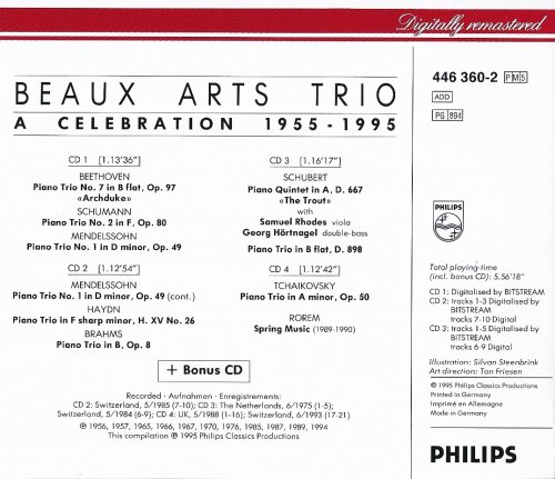 Beaux Arts Trio - A Celebration 1955-1995 (1995) CD-Rip