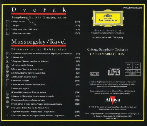 Chicago Symphony Orchestra, Carlo Maria Giulini - Dvořák, Mussorgsky: Orchestral Works (1999) CD-Rip