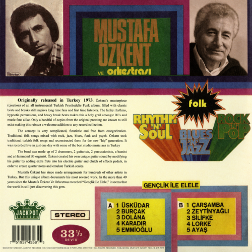 Mustafa Ozkent ve Orkestrasi - Genclik Ile Elele (2016) LP