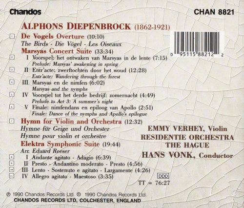 Residentie Orchestra The Hague, Hans Vonk - Diepenbrock: Orchestral Works (1990) CD-Rip