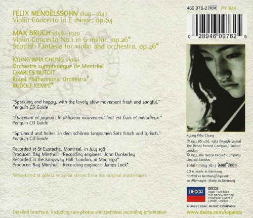 Kyung Wha Chung - Mendelssohn, Bruch: Violin Concertos (1999) CD-Rip