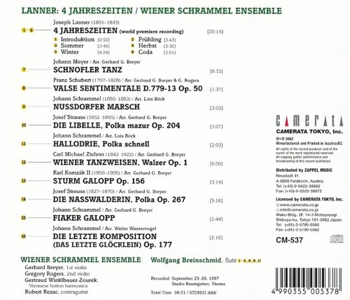 Wiener Schrammel Ensemble - Lanner: 4 Jahreszeiten (2002) CD-Rip