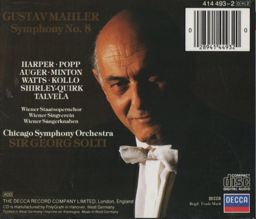 Chicago Symphony Orchestra, Sir Georg Solti - Mahler: Symphony No. 8 (1985) CD-Rip