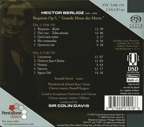 London Symphony Orchestra, Sir Colin Davis - Berlioz: Requiem (2008) CD-Rip