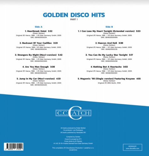 C.C. Catch - Golden Disco Hits (Part 1) (2020) LP