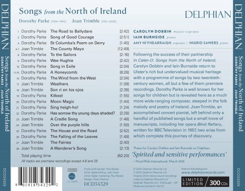 Carolyn Dobbin, Iain Burnside - Songs from the North of Ireland: Dorothy Parke | Joan Trimble (2024) [Hi-Res]