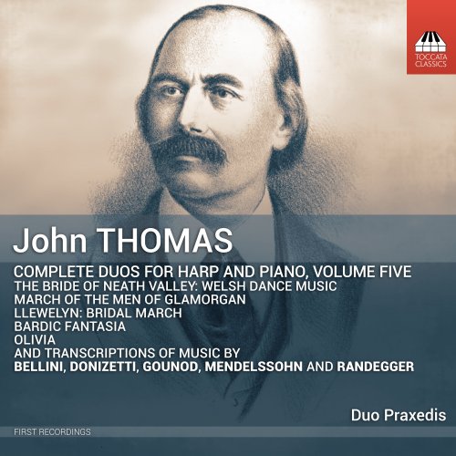 Duo Praxedis - Thomas: Complete Duos for Harp & Piano, Vol. 5 (2024) [Hi-Res]