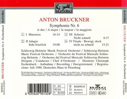 Schleswig-Holstein Music Festival Orchestra, Christoph Eschenbach - Bruckner: Symphonie Nr. 6 (1989)