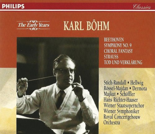 Karl Böhm - Beethoven: Symphony No. 9, Choral Fantasy / R. Strauss: Death and Transfiguration (1995) CD-Rip