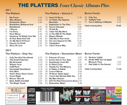 The Platters - Four Classic Albums Plus (The Platters / Volume 2 / Only You / Remember When) (2024 Digitally Remastered) (2024)