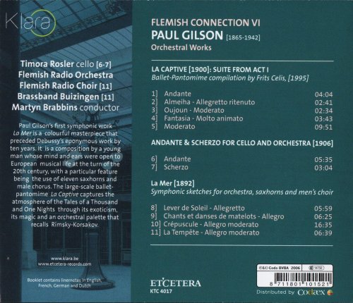 Flemish Radio Orchestra, Martyn Brabbins - Paul Gilson: Orchestral Works (2006) CD-Rip