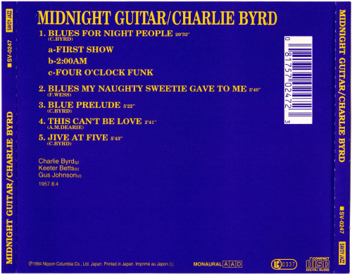 Charlie Byrd - Midnight Guitar (1994)