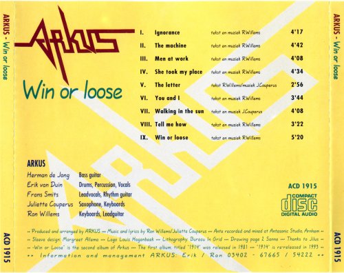 Arkus - Win Or Loose (1991) CD-Rip