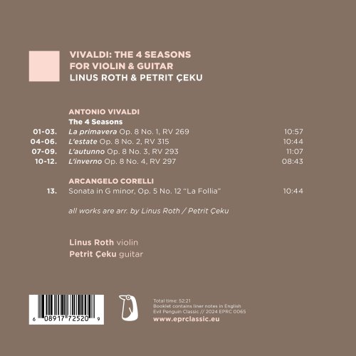 Linus Roth, Petrit Ceku - Vivaldi: The 4 Seasons for Violin and Guitar (2024) [Hi-Res]