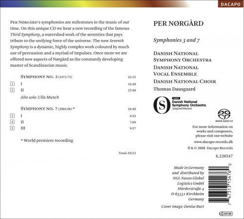 Thomas Dausgaard, Danish National Symphony Orchestra - Per Nørgård: Symphonies 3 & 7 (2008) [SACD]