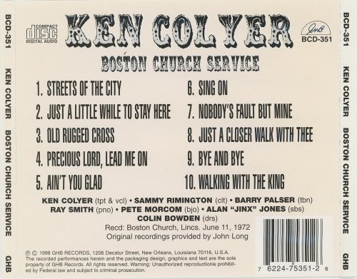 Ken Colyer - Boston Church Service (1998)