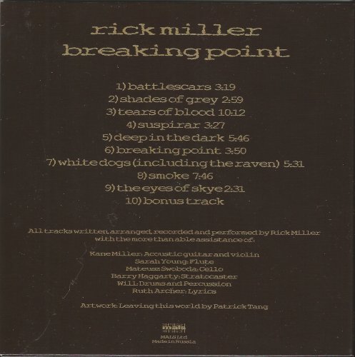 Rick Miller - Breaking Point (2016) CD-Rip