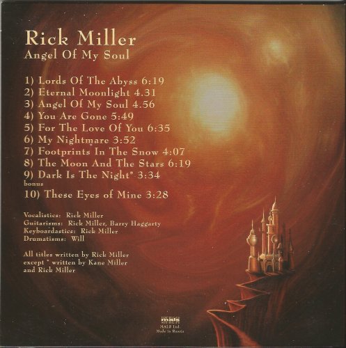 Rick Miller - Angel Of My Soul (2008) CD-Rip