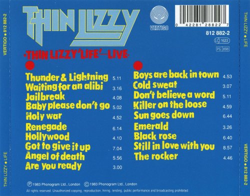 Thin Lizzy - Life Live (1990)