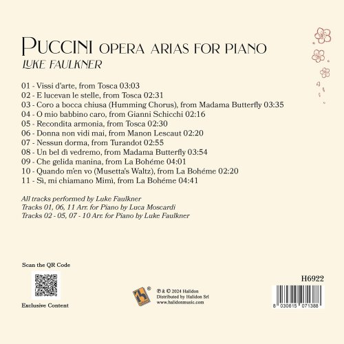 Luke Faulkner - Puccini: Opera Arias for Piano (2024) [Hi-Res]