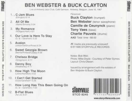 Ben Webster & Buck Clayton - Ben and Buck (1995) Lossless