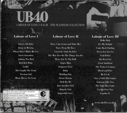 UB40 - Labour Of Love I II & III The Platinum Collection (2003) [4CD Box Set]