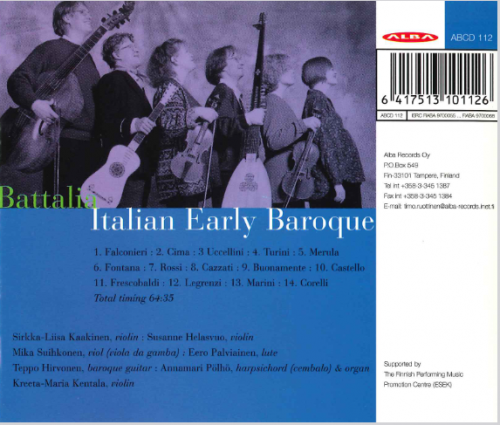 Battalia - Early Italian Baroque Ensemble Music (1997)