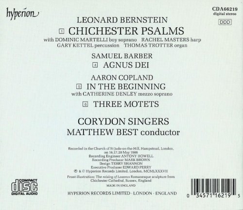 Corydon Singers, Matthew Best - Bernstein: Chichester Psalms (1987) CD-Rip