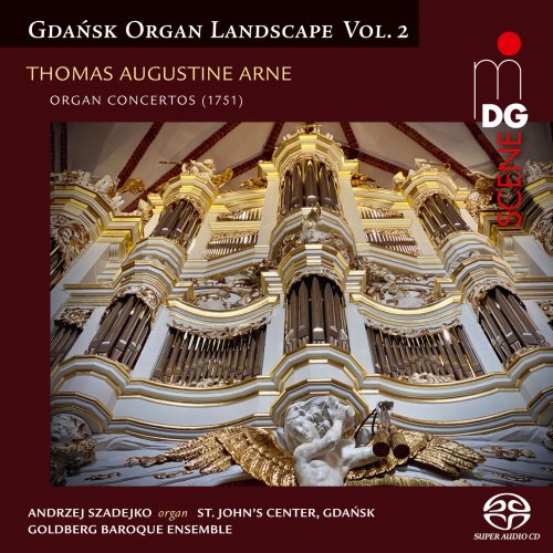 Goldberg Baroque Ensemble, Andrzej Szadejko - Arne: Organ Concertos (2024) [Hi-Res]