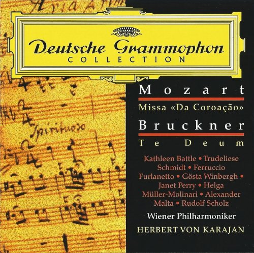 Wiener Philharmoniker, Herbert von Karajan - Mozart: Krönungsmesse / Bruckner: Te Deum (1999) CD-Rip