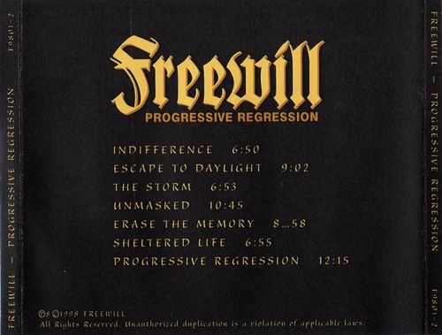 Freewill - Progressive Regression (1998)