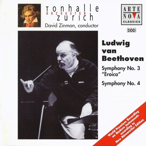 David Zinman, Tonhalle Orchestra Zurich - Beethoven: Symphonies Nos. 3 & 4 (1998) CD-Rip