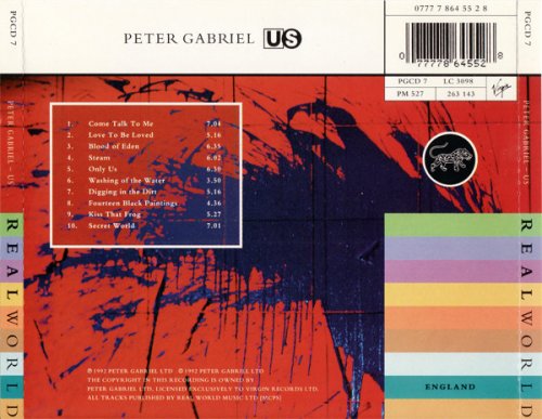 Peter Gabriel - Us (1-st Press) (1992) CD-Rip