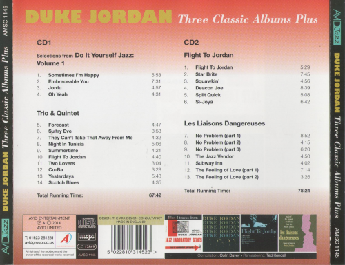 Duke Jordan - Three Classic Albums Plus (2014)