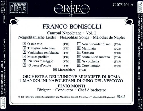 Franco Bonisolli - Neapolitan Songs Vol. I (1984)