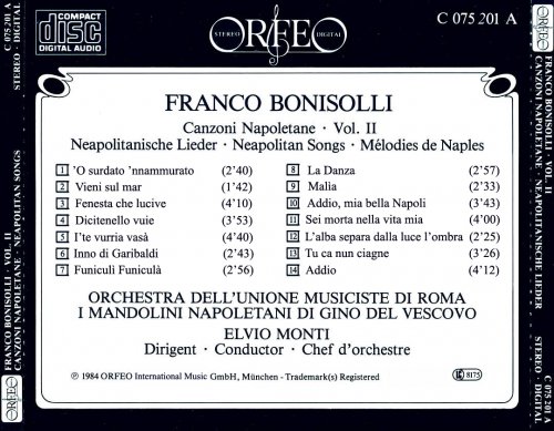 Franco Bonisolli - Neapolitan Songs Vol. II (1985)