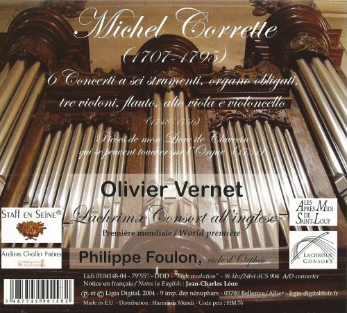 Olivier Vernet - Corrette: Organ Concertos (2004) CD-Rip