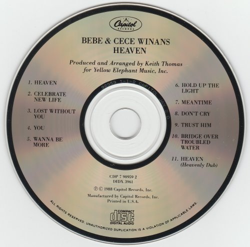 BeBe & CeCe Winans - Heaven (1988)