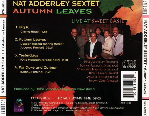 Nat Adderley Sextet - Autumn Leaves: Live at Sweet Basil (1994)