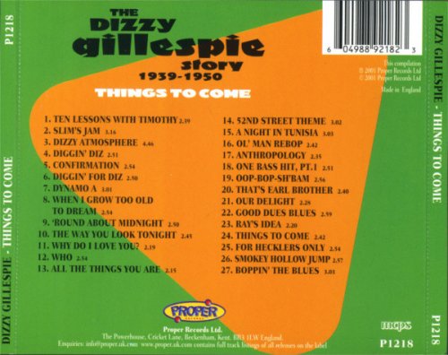 Dizzy Gillespie -  The Dizzy Gillespie Story 1939-1950 (4 CD Boxset) (2001)