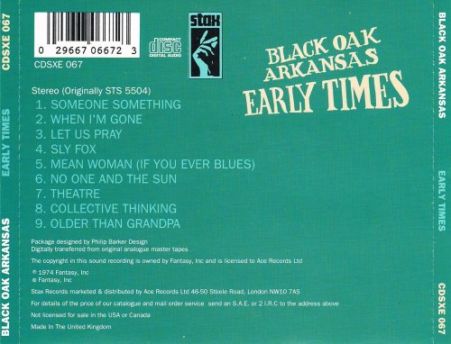 Black Oak Arkansas - Early Times (1992)