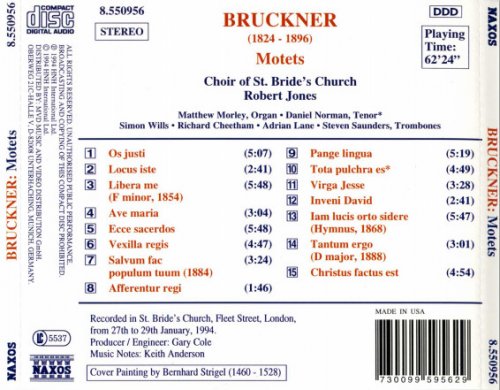 Choir of St. Bride's Church, Robert Jones - Bruckner: Motets (1994)