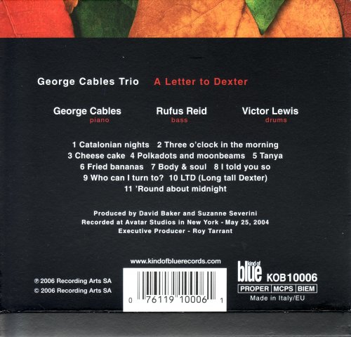 George Cables Trio - A Letter to Dexter (2006)