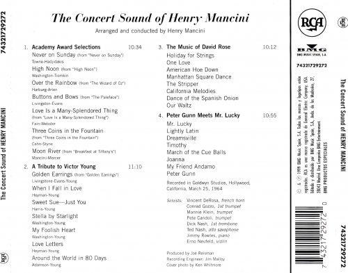 Henry Mancini - The Concert Sound Of Henry Mancini (1999)