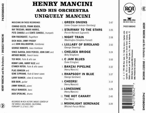 Uniquely Mancini - The Big Band Sound Of Henry Mancini (1963)